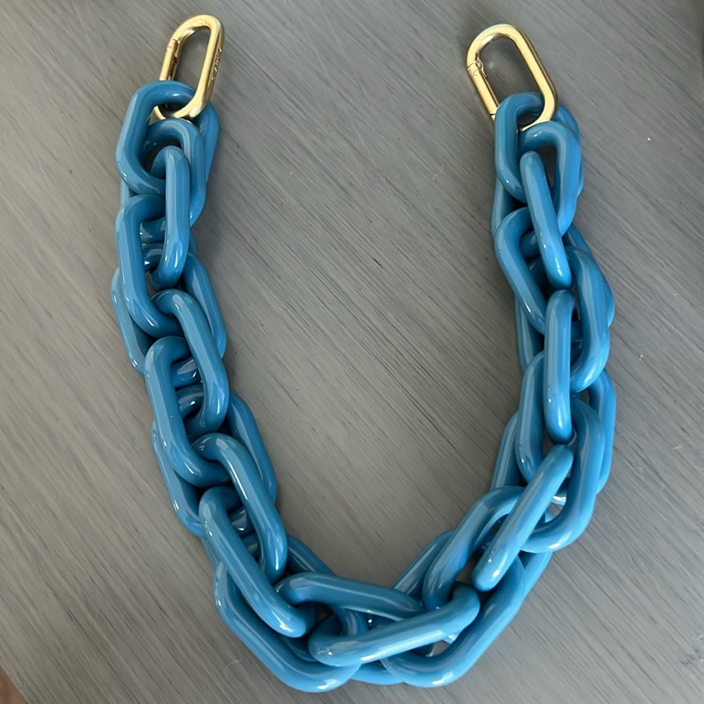 NWOT Clare V Resin Shortie Strap Light Blue